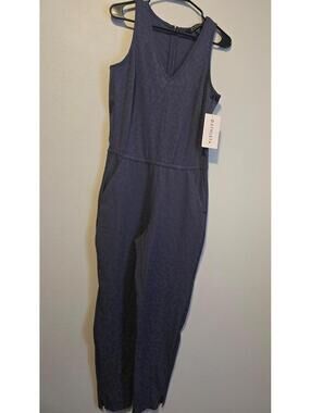 Athleta Cheetah NWT Sleeveless Brooklyn Textured Jumpsuit (6)